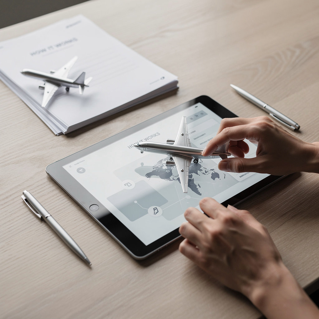 AiroBuck marketplace process showing buyers, sellers, and brokers connecting on the aircraft trading platform